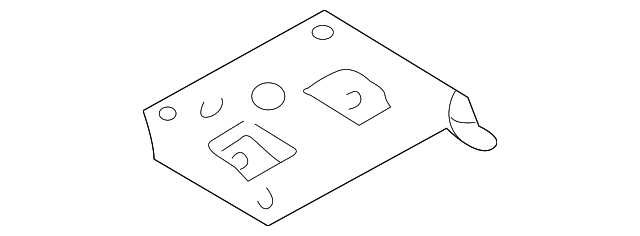 794392Y000 Деталь PACKAGE TRAY BRACKET, LEFT