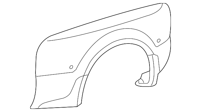 XC3Z-16312-AG Деталь REAR FENDER, RIGHT