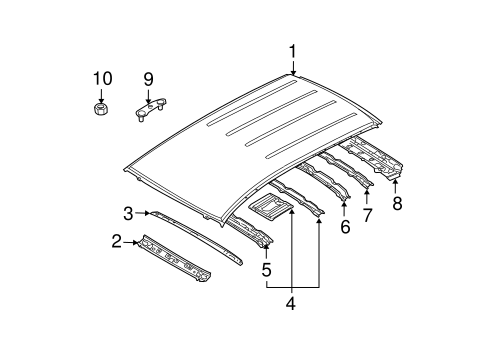 CX-9 ROOF & COMPONENTS 2