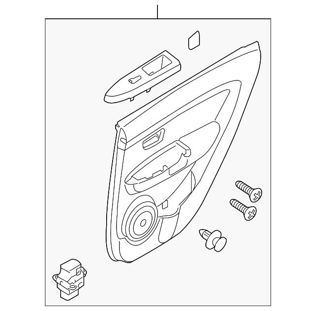 83301-2K220FDG Деталь DOOR TRIM PANEL, LEFT