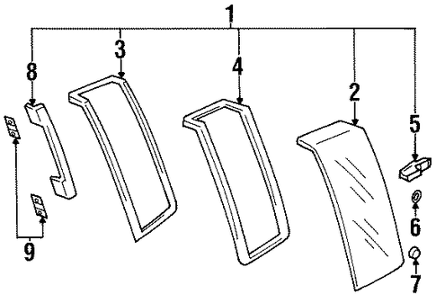 Pickup SIDE GLASS