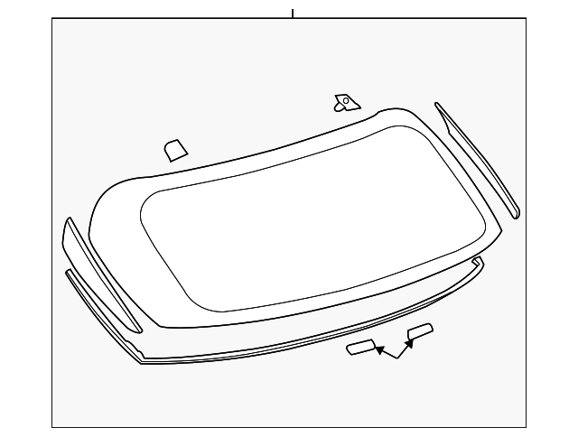 68105-0E020 Деталь LIFT GATE GLASS