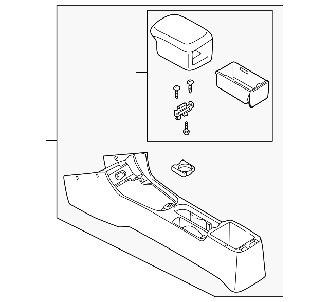 0K2A3-64410J96 Деталь CONSOLE ASSY