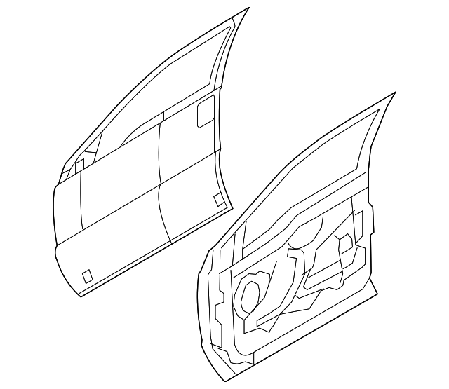 9C3Z-2520124-F Деталь DOOR SHELL, RIGHT
