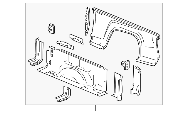 88980525 Деталь SIDE PANEL, RIGHT