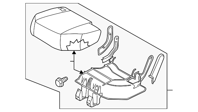 88350-CB21B Деталь CUSHION ASSY, LEFT