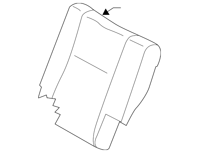 88670-CB601 Деталь SEAT BACK COVER, LEFT