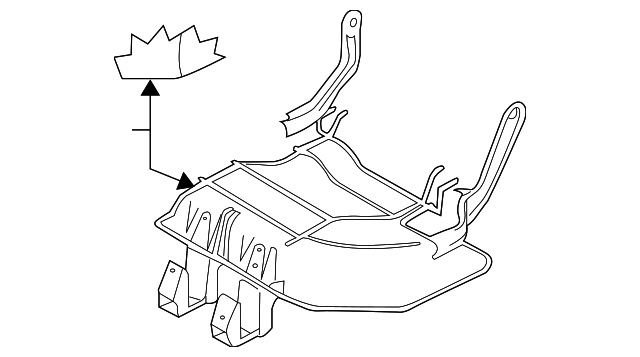 88355-CB000 Деталь CUSHION FRAME, LEFT