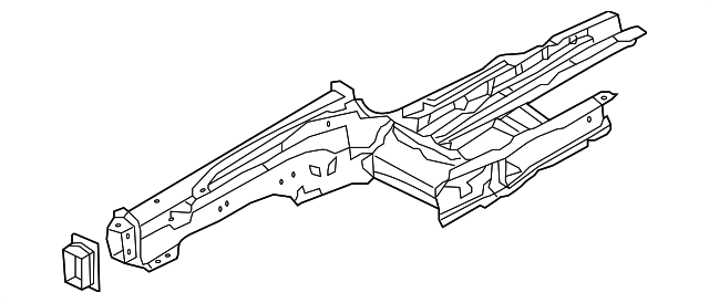 64601-3M000 Деталь LOWER RAIL, LEFT