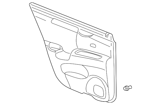 12483290 Деталь DOOR TRIM PANEL, RIGHT