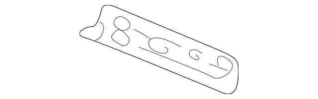 12482672 Деталь MOLDING PANEL, RIGHT