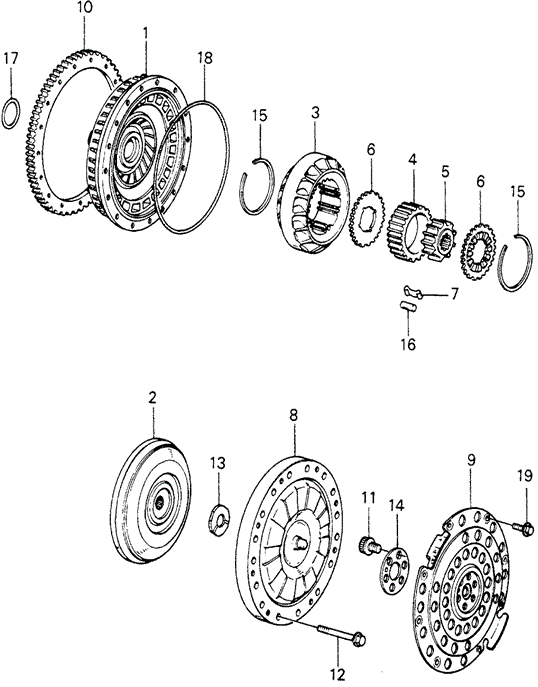 ENGINE/HMT TORQUE CONVERTER (2) for 1982 Honda CIVIC HATCHBACK #1