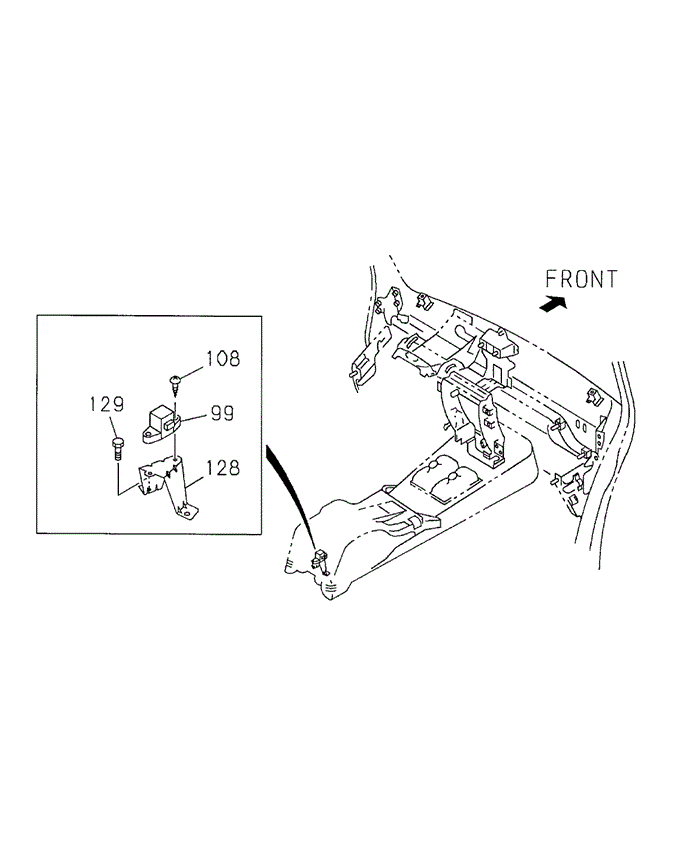 CHASSIS/DECELERATION SENSOR for 1998 Acura SLX #1