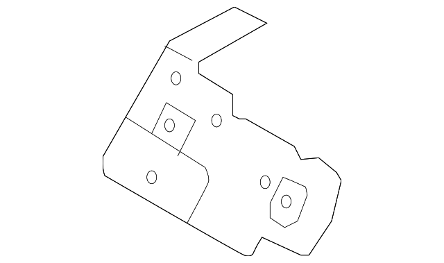 65551-2F000 Деталь MOUNT BRACKET, LEFT