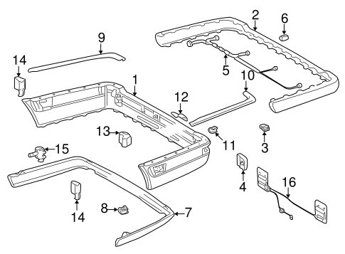 E320 BUMPER & COMPONENTS - REAR