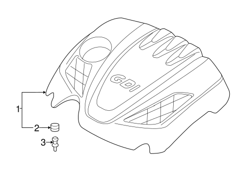 Santa Fe ENGINE APPEARANCE COVER