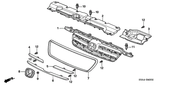 INTERIOR / BUMPER/FRONT GRILLE ('05) (2) for 2005 Honda CR-V #1