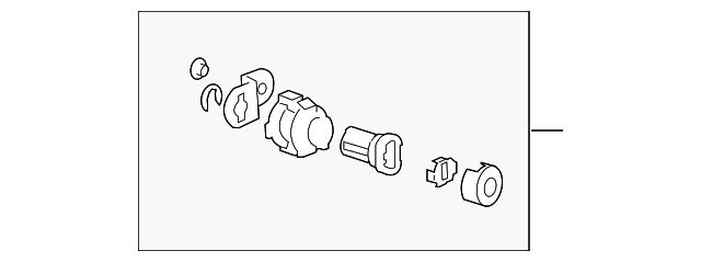 8228078J20 Деталь LOCK CYL ASSY