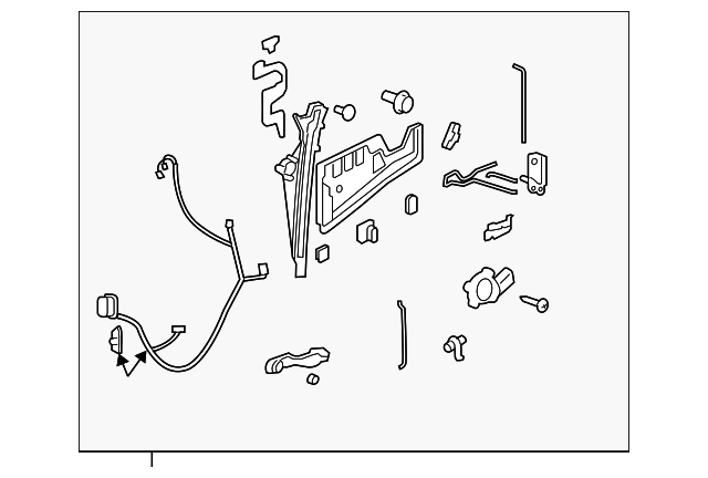 8332078J12 Деталь LOCK MODULE, RIGHT