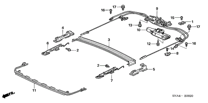 INTERIOR / BUMPER/ROOF SLIDE COMPONENTS for 2006 Honda CIVIC SEDAN #1