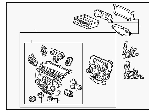 39050-SDA-A02ZA Деталь MODULE ASSY., CENTER *NH482L* (BLACK MET