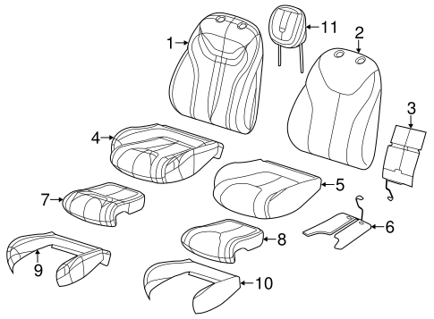 Dart FRONT SEAT COMPONENTS 2