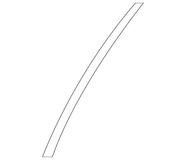 83134-1M000 DOOR W'STRIP RETAINER, RIGHT
