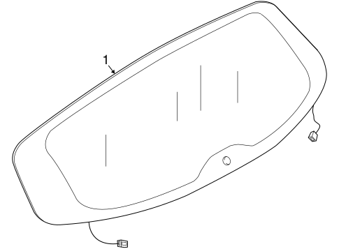 QX70 GLASS - LIFT GATE
