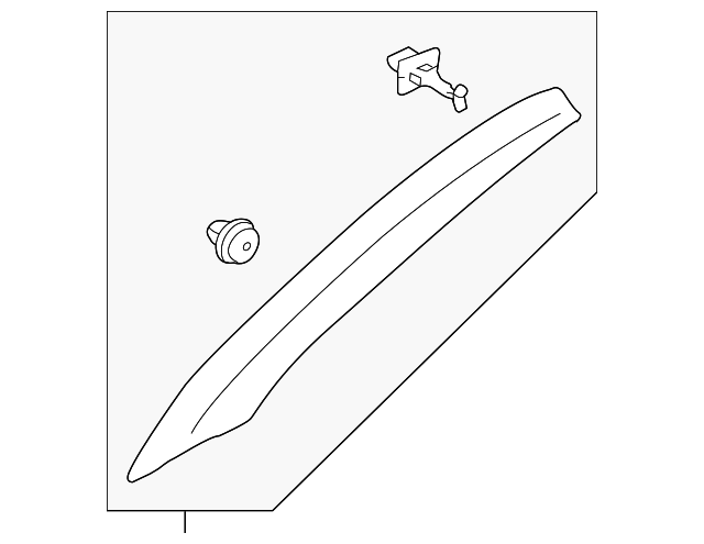 SU003-03226 Деталь WINDSHIELD PILLAR TRIM, LEFT