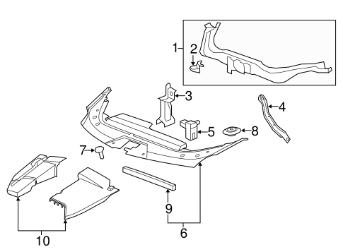CTS RADIATOR SUPPORT 2