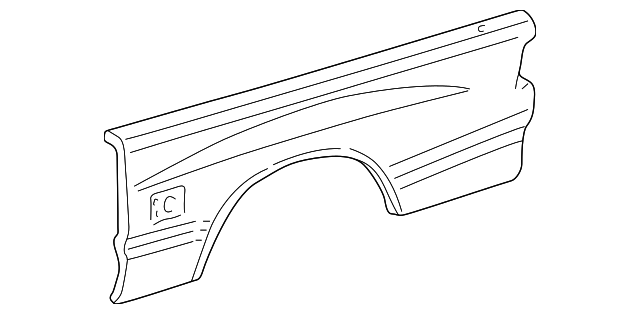 65816-0C010 Деталь OUTER PANEL, RIGHT