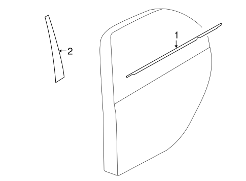 Lancer EXTERIOR TRIM - REAR DOOR