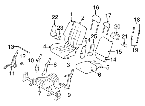 Durango REAR SEAT COMPONENTS 2