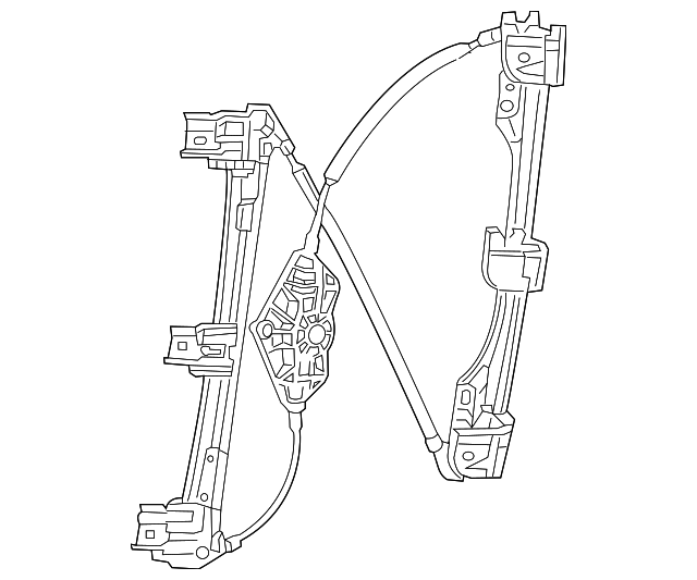 68249043AA Деталь WINDOW REGULATOR, LEFT