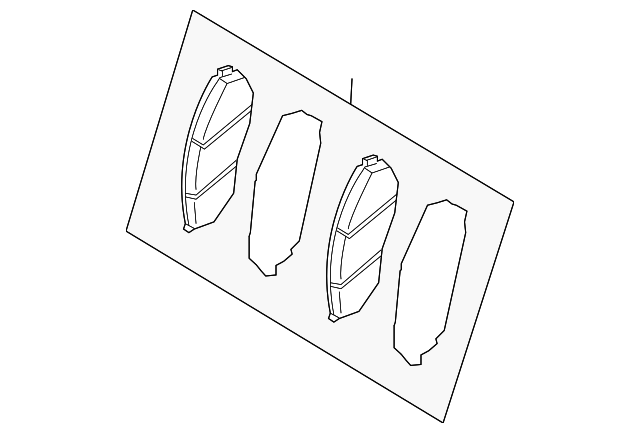 58101-3EU00 Деталь BRAKE PADS
