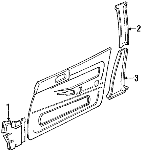 Cressida INTERIOR TRIM - PILLARS