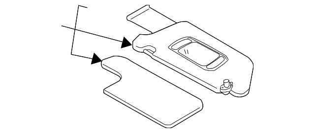 96400-ZE50A Деталь SUNVISOR, RIGHT
