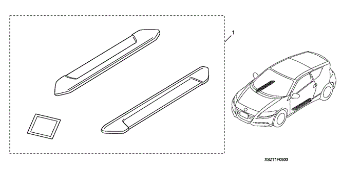 ACCESSORIES/TRIM, DOOR SILL for 2012 Honda CR-Z #1