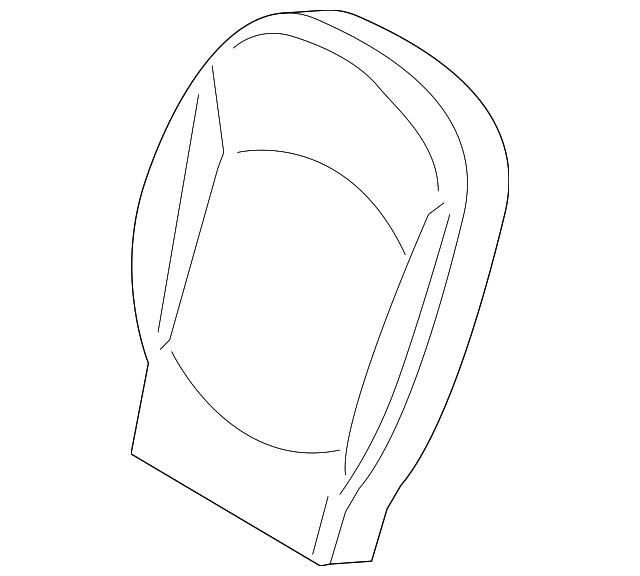 52209809835 Деталь SEAT BACK COVER, LEFT