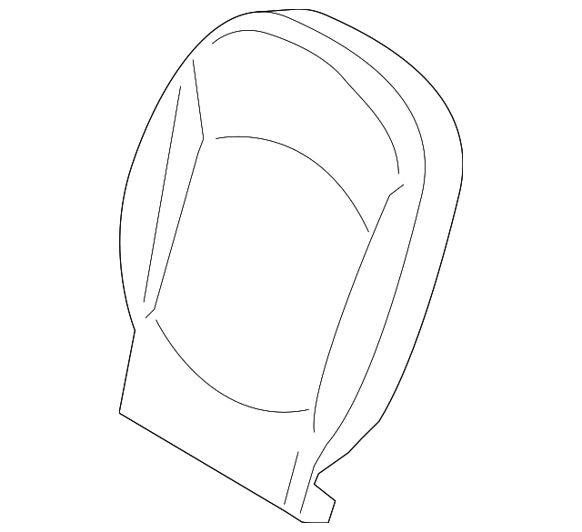 52209809799 Деталь SEAT BACK PAD, LEFT