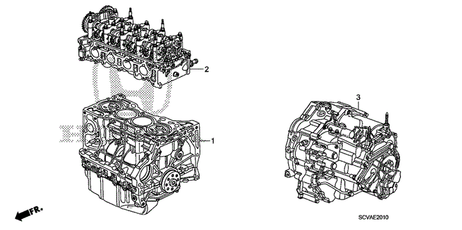 ENGINE/ENGINE ASSY. - TRANSMISSION ASSY. for 2007 Honda ELEMENT #1