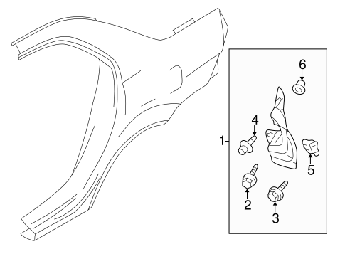 Lancer EXTERIOR TRIM - QUARTER PANEL