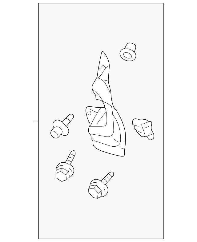 5370A102 Деталь SPLASH SHIELD, RIGHT