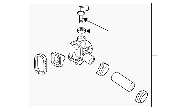 12656446 WATER OUTLET