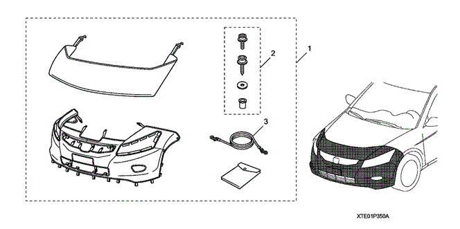 ACCESSORIES/FULL NOSE MASK for 2009 Honda ACCORD COUPE #1