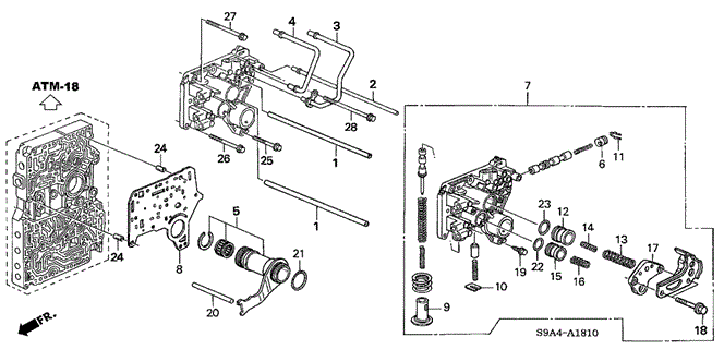 TRANSMISSION - AUTOMATIC/AT REGULATOR (5AT) for 2005 Honda CR-V #1