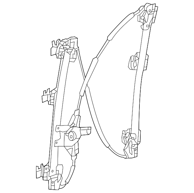 80720-3KA0A Деталь WINDOW REGULATOR, RIGHT