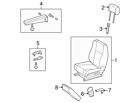 Sprinter 2500 FRONT SEAT COMPONENTS 2