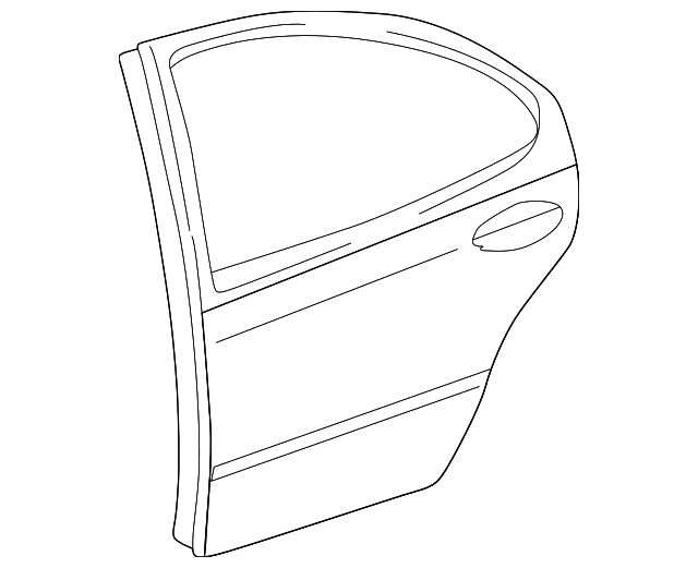 5003237AJ Деталь DOOR SHELL, LEFT
