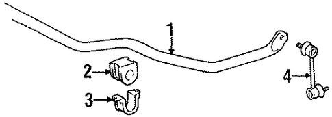 LS400 STABILIZER BAR & COMPONENTS